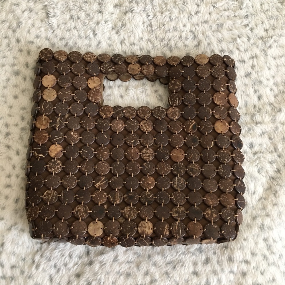 The Limited Wooden Summer Handbag Brown
